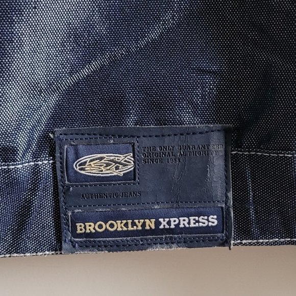 Brooklyn Xpress Vintage Shiny Denim Men's Jacket/coat Size XXL - Picture 10 of 14